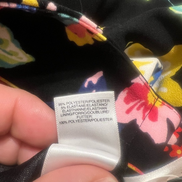 RACHEL Rachel Roy Blue Pink Ruffled Tiered Sheath Midi Dress! Vestido/ Floral - Picture 6 of 8